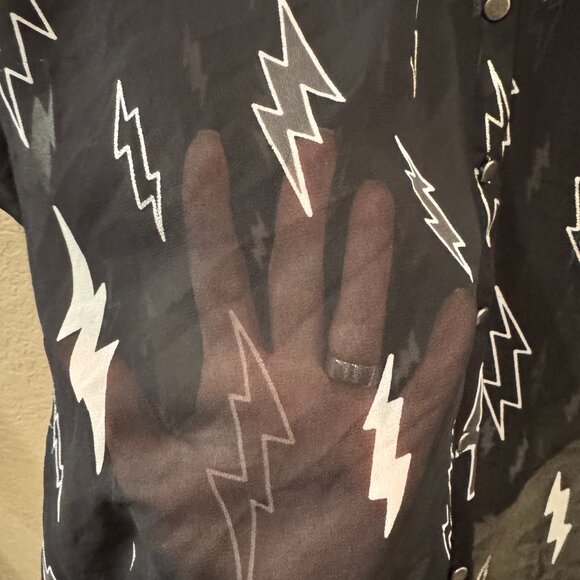 Torrid sheer lightning blouse - Picture 3 of 5